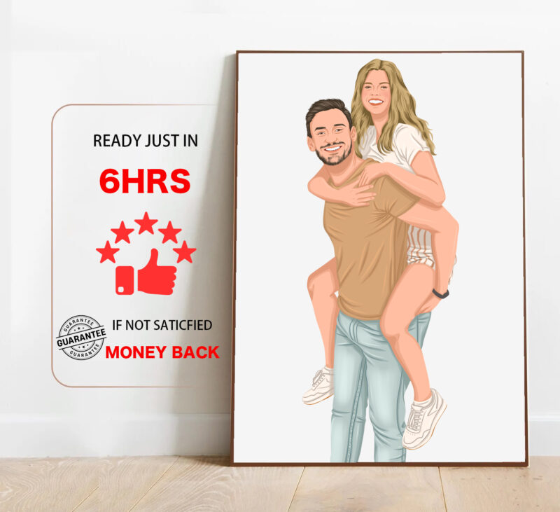 Custom Couple Portrait1