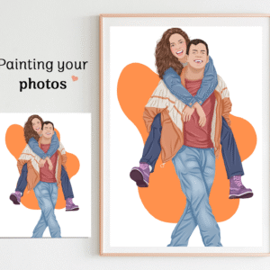 Couple Portrait Gift For Couple3