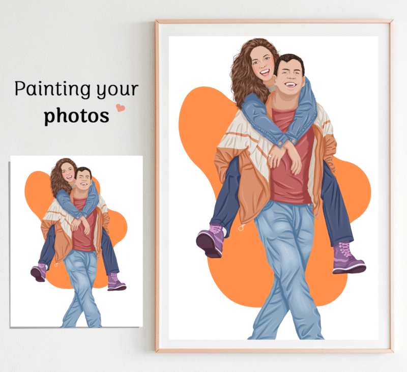 Couple Portrait Gift For Couple3