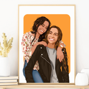 Custom Minimalist Digital Portrait Faceless Illustration ASAP2
