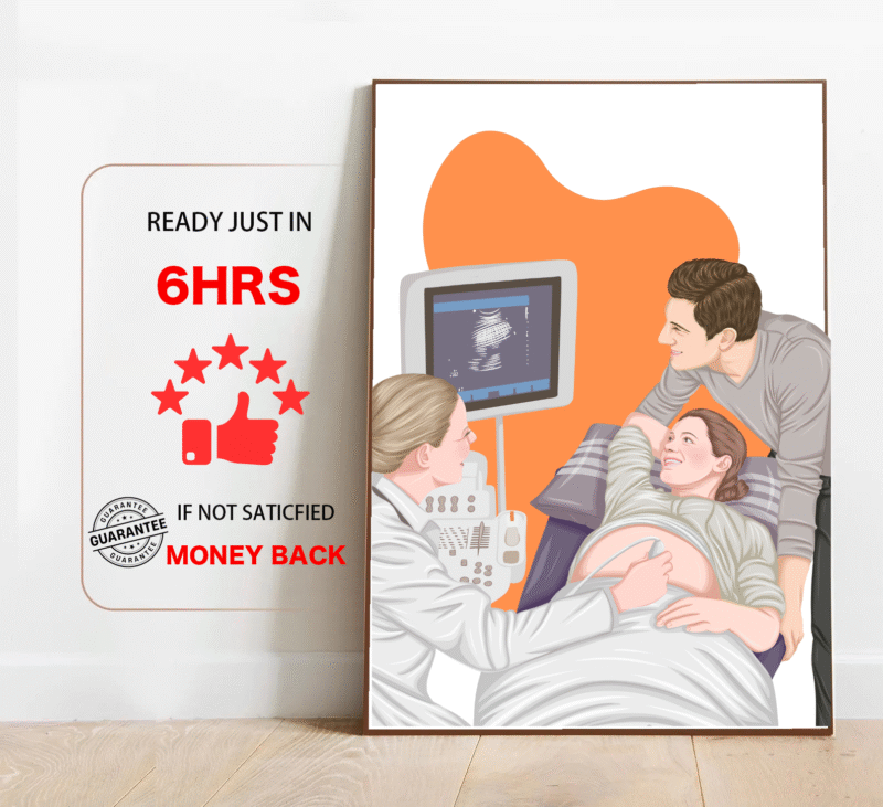 Personalized Pregnancy Portrait Baby1