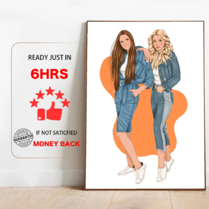 Personalized Sister Portrait1